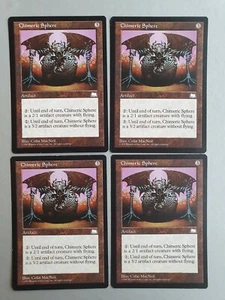 Chimeric Sphere x4 PLAYSET, MTG Weatherlight (1997) Common Artifact VNM - Picture 1 of 2