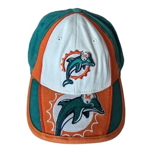 Vintage Miami Dolphins Mütze Baseballkappe NFL Football kleine Größe Riemen hinten - Bild 1 von 6
