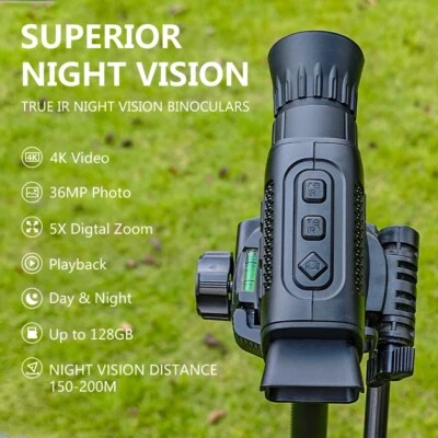 Gafas de visión nocturna - Monoculares de visión nocturna 4K equipo y equipo de pesca Foto 1 de 4