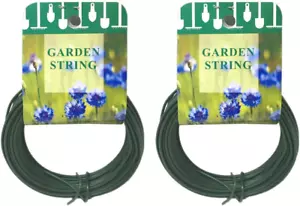 100 Feet Garden Wire Heavy Duty Green Coated Plant Twist Tie Garden Training Wir - Picture 1 of 5