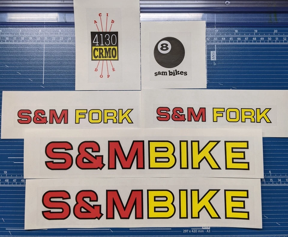 24 calcomanías de bicicletas BMX de S&M Foto 1 de 1