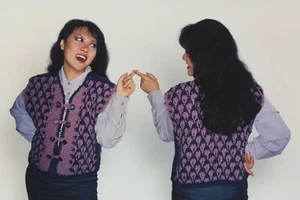 Fiber Trends Crochet Pattern 104LC - Trellis Vest - Lily Chin Collection - Picture 1 of 3