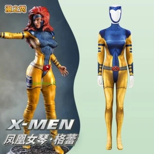 NEW Comics X-Men Phoenix Jean Grey Jumpsuit Costume Halloween Cosplay Outfits - Picture 1 of 6