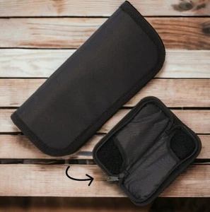 NEW Double Zipper Knife Case | Holds 2 Folding Knives up to 5.5" Black Nylon - Picture 1 of 3