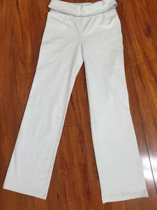 New Girls Athletic Pants White M  (24x27) Activewear Straight Sweatpants - Picture 1 of 8