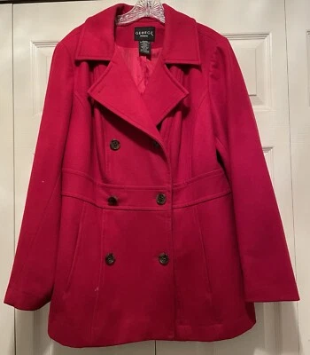 George Brand Women's Wool Jacket Red Size 2X (18W/20W) - Imagem 1 de 4