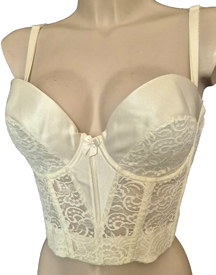 VA BIEN 7272 Braut Bustier Rückenfrei Gr.85C UK38C Wattiert Bügel Korsage - Bild 1 von 4