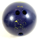 Vintage University of Notre Dame Bowling Ball Blue David 11lbs 5.8oz
