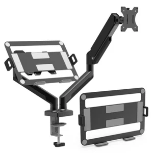 Dual Monitor Stand Expandable Display Bracket for 13 To 32 Inch Computer Screens - Afbeelding 1 van 18