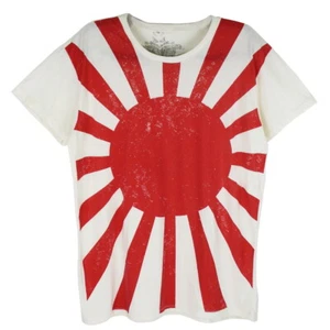 WORK Japan Rising Sun T-Shirt Men Japanese Flag Kamikaze Vintage Casual WK174 - Picture 1 of 3