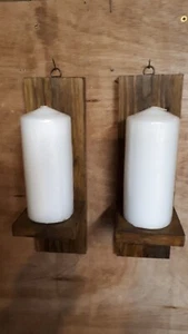 wall sconce candle holder pair - Picture 1 of 6