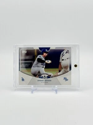 2024 Topps Shohei Ohtani 50/50 Year - STOLEN BASE #50 - Dodgers World Champs 💙 - Image 1 of 3