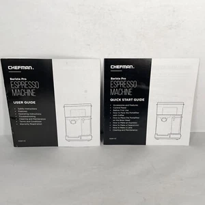 Chefman RJ54-V2 Barista Pro Espresso Machine User Guide Quick Start Guide Book - Picture 1 of 2