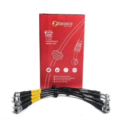 REDEFINIR Líneas de freno trenzadas traseras de acero inoxidable para Lexus LX570 J200 Foto 1 de 4