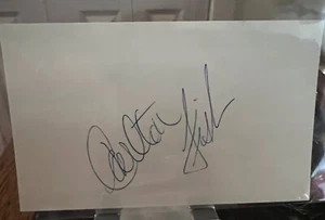 Carlton Fisk Autographed 3x5 Signed Index Card - Picture 1 of 1