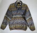 Vintage 90s Patagonia Synchilla Snap T Print Tradewinds Eucalyptus Size Med
