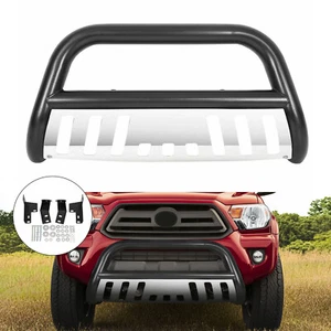 Bull Bar Brush Push Front Bumper Grille Guard Fits Toyota Tacoma 4DR 2005-2015 - Picture 1 of 8