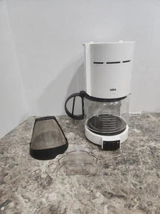 Vintage Braun Aromaster 10 Cup Coffee Maker Type 4085 White Classic Complete - Picture 1 of 4