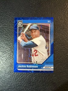 2024 Donruss Optic Blue Velocity #16 Jackie Robinson Brooklyn Dodgers HOF - Bild 1 von 2