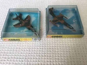 Aviones de combate de metal fundido a presión Corgi vintage 1972 - Imagen 1 de 9
