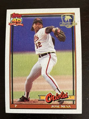 1991 Topps Operation Desert Shield #512 Jose Mesa Baltimore Orioles NM Foto 1 de 2