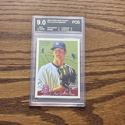 2008 Upper Deck Goudey - Clayton Kershaw #75 (RC) FCG 9 Estado perfeito - Imagem 1 de 2