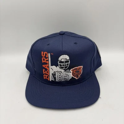 De colección Chicago Bears Gorra Gorra Snap Back Para Hombres Azul NFL Fútbol Años 90 Aguja Americana Foto 1 de 4