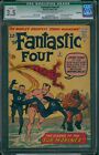 FANTASTIC FOUR #4 CGC 3.5 1962 1ST SUB-MARINER 1962 12TH PAGE MISSING SILVER AGE