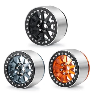 FLYXM 4PCS For RC 1:10 Axial Wraith RR10 2.2" Metal Beadlock Wheel Rims 35mm - Picture 1 of 15