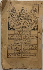 VINTAGE ARABIC/URDU INTERESTING LITHO PRINT BOOK 42 LEAVES-84 PAGES. - Picture 1 of 8