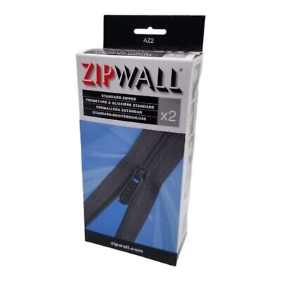 ZipWall Standard Zipper Dust Barriers  A72- 2 PK  Black Adhesive Back Strong • 11.20$