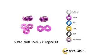 Dress Up Bolts for Subaru WRX 2015-2021 FA20DIT Titanium Engine Kit Purple