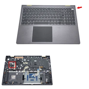 New For Dell Vostro 15 5510 5515 Palmrest Touchpad Backlit Keyboard 0JVYYX Gray - Picture 1 of 11