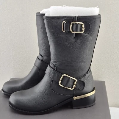 Botas de cuero para mujer Vince Camuto Wantilla talla 9,5 M negras botas de moto nuevas en caja  Foto 1 de 4