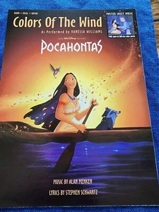 Disney Pocahontas Colors Of The Wind Piano, Vocal, Guitar Sheet Music & Poster - Picture 1 of 5