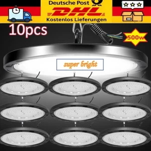 10x 500W LED Hallenbeleuchtung Deckenstrahler Werkstattleuchte Industrielampe - Bild 1 von 12