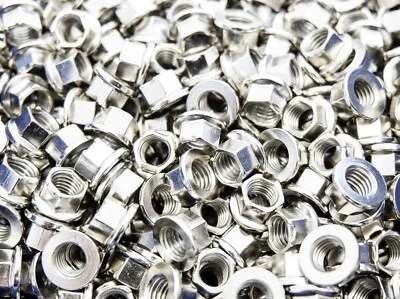 Set Di 12 Argento M8 Argento K Dadi per Ruote Go Kart - Immagine 1 di 3