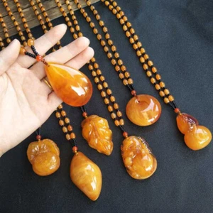 Ethnic Style Necklace Water Drop Pendant Necklace Long Beaded Sweater Chains _in - Picture 1 of 29