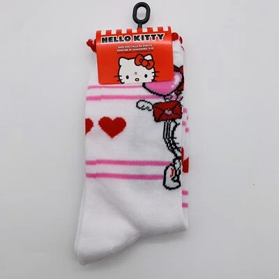 Calcetines Hello Kitty Día de San Valentín CVS Talla 4-10 Damas Crew Nuevos Foto 1 de 2