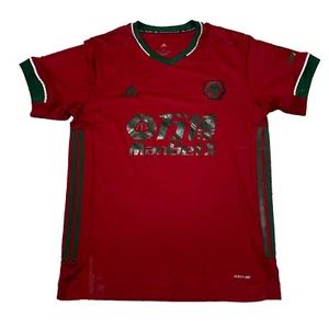 Wolverhampton Wanderers 2020-2021 Futbol jersey Adidas Sz L Soccer #5 bulls - Picture 1 of 12