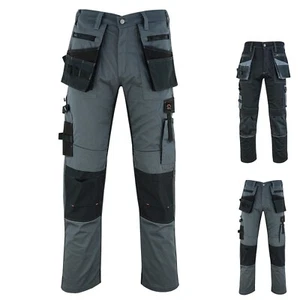 Pantalones de trabajo para hombre ligeros pantalones de seguridad tácticos de carga con bolsillos para funda - Imagen 1 de 18