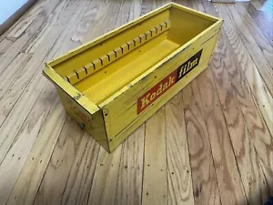 De colección Años 70 Kodak Foto Película Impresión Metal Encimera Exhibición Contenedor Cajón Letrero Almacenamiento - Imagen 1 de 11
