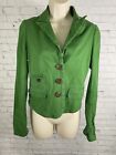 Daughters Of The Liberation Anthropologie Green Peak Lapel 3 Button Jacket XS
