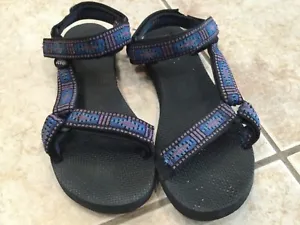 Teva Women’s Hurricane 6407 Blue Hiking Water Sandals Shoes Adjustable Size 9 - Picture 1 of 5