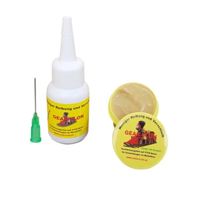 Sparset Hochleistungsfett Hochleistungsöl Modellbahn Teflonbasis GEAR-FLON