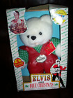 Vtg. Elvis Plush Bear Sings "Blue Christmas",Nrfb,15",1994-China
