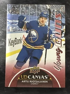 2021-22 Upper Deck Young Guns Canvas C119 Arttu Ruotsalainen Buffalo Sabres - Picture 1 of 2