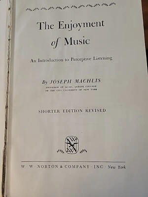 The Enjoyment of Music Shorter First Edition Revised - Image 1 of 4