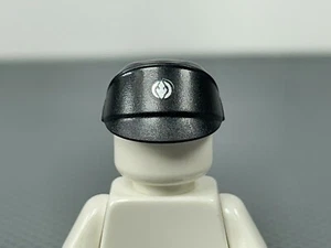 LEGO Star Wars Minifigure Sith Fleet Officer Cap Hat Black with Silver Emblem - Picture 1 of 8