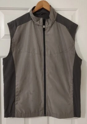 Chaleco Greg Norman For Tasso Elba Forrado Poliéster Cremallera Completa Talla Mediana Foto 1 de 4